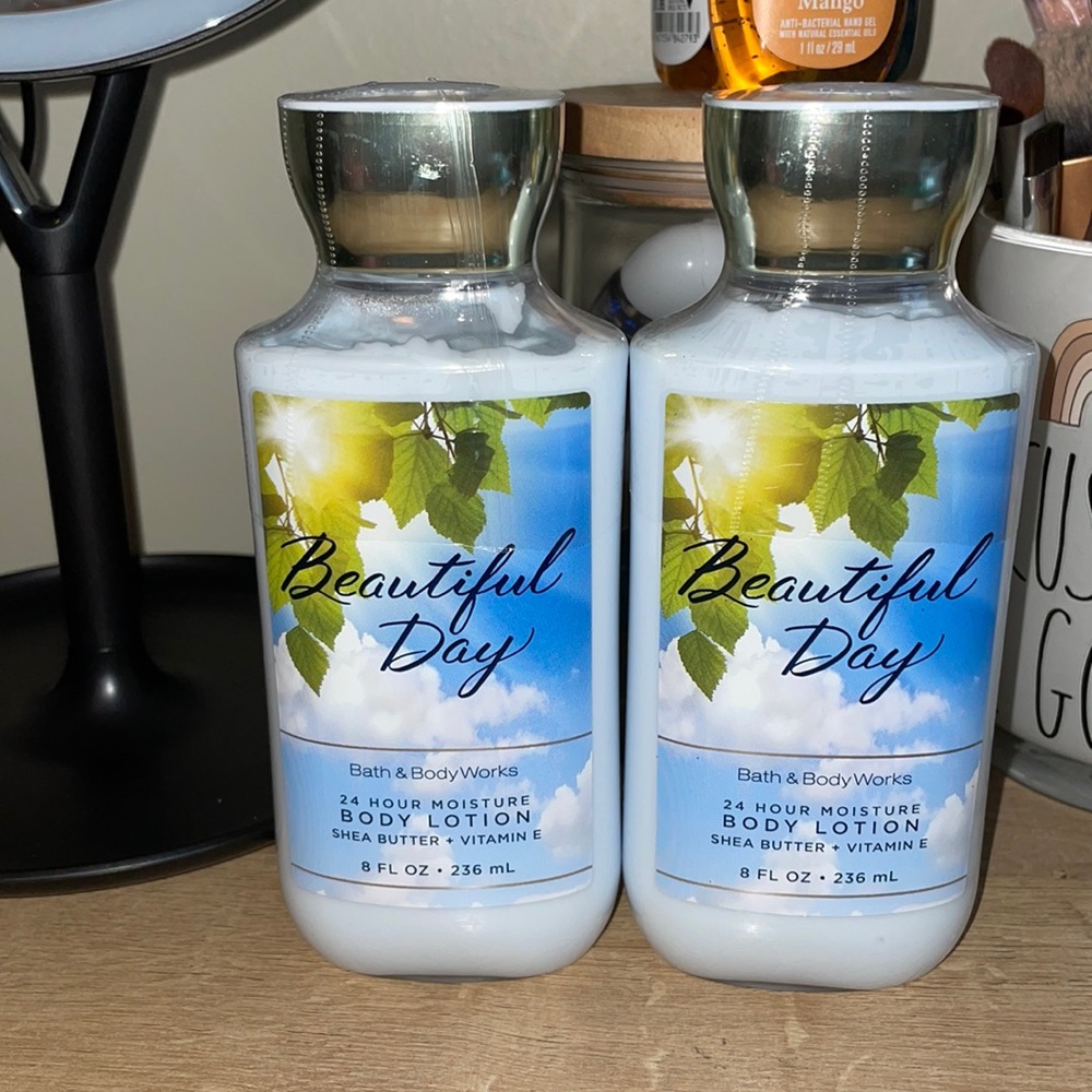 Brand New Bath and Body Works beautiful day lotion set of 2